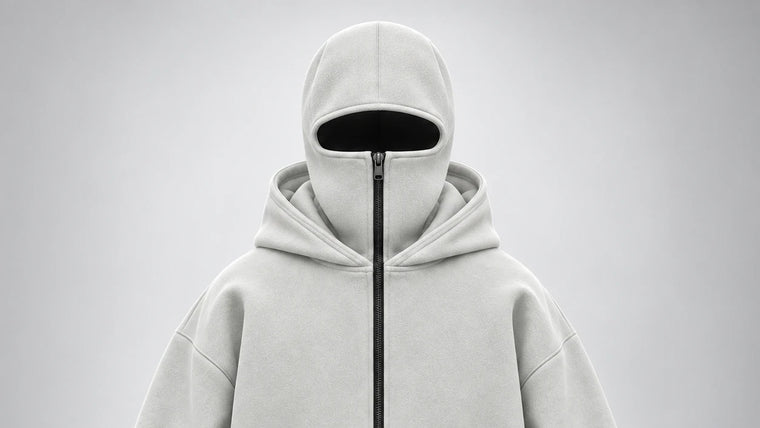Hoodie Cagoule coloris Gris clair